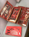 Surgical instruments & case used by regimental surgeon Willam Munro at Stirling Castle Regimental Museum. Stirling, Scotland.