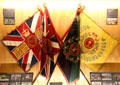 Regimental flags at Stirling Castle Regimental Museum. Stirling, Scotland.