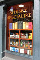 Whisky shop window. Edinburgh, Scotland.