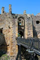 Entry bridge at Dirleton Castle. Dirleton, Scotland.