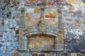 Remains of fireplace at Dirleton Castle. Dirleton, Scotland.