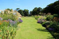 Gardens at Dirleton Castle. Dirleton, Scotland.