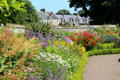 Gardens at Dirleton Castle. Dirleton, Scotland.