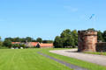 Village beside Dirleton Castle. Dirleton, Scotland.