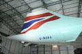 Tail of Concorde at National Museum of Flight. East Fortune, Scotland.