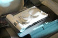 Concorde china place setting & tray table at National Museum of Flight. East Fortune, Scotland.
