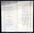 Concorde menu & wine list at National Museum of Flight. East Fortune, Scotland.