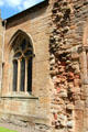 Stone sections of different eras at Seton Collegiate Church. Seton, Scotland.