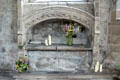 Recess with figures of departed at Seton Collegiate Church. Seton, Scotland.