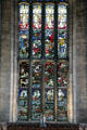 Stained glass window at St Michael Church. Linlithgow, Scotland.