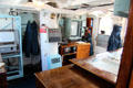 Navigation area on bridge of Royal Yacht Britannia. Edinburgh, Scotland.