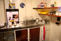 Galley for bridge officers on Royal Yacht Britannia. Edinburgh, Scotland.