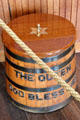 Victorian grog barrel in Sun lounge on Royal Yacht Britannia. Edinburgh, Scotland.