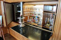 Bar in Sun lounge on Royal Yacht Britannia. Edinburgh, Scotland.