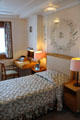 Queen's bedroom on Royal Yacht Britannia. Edinburgh, Scotland.