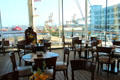 Deck above Sun Lounge now a dining area on Royal Yacht Britannia. Edinburgh, Scotland.
