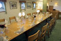 Officer's mess on Royal Yacht Britannia. Edinburgh, Scotland.