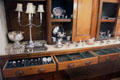 Silver pantry on Royal Yacht Britannia. Edinburgh, Scotland.