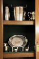 Silver pantry on Royal Yacht Britannia. Edinburgh, Scotland.