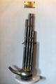 Sabah bag-pipe in State Dining Room on Royal Yacht Britannia. Edinburgh, Scotland.