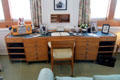 Queen's sitting room & office on Royal Yacht Britannia. Edinburgh, Scotland.