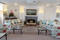Drawing room on Royal Yacht Britannia. Edinburgh, Scotland.