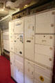 Crew lockers on Royal Yacht Britannia. Edinburgh, Scotland.