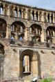 Romanesque west processional doorway at Jedburgh Abbey. Jedburgh, Scotland.