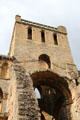 Transept tower at Jedburgh Abbey. Jedburgh, Scotland.