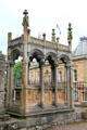 Burial monument at Jedburgh Abbey. Jedburgh, Scotland.