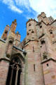 Towers of Melrose Abbey. Melrose, Scotland.