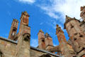 Towers of Melrose Abbey. Melrose, Scotland.