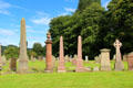 Tomb monuments at Melrose Abbey. Melrose, Scotland.