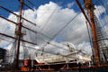 Masts of RRS Discovery. Dundee, Scotland.