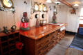 Chart table & lanterns on bridge of RRS Discovery. Dundee, Scotland.