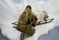 Antarctic expedition sledging display at RRS Discovery Museum. Dundee, Scotland.