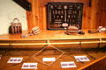 Knots & tackle blocks at Scottish Fisheries Museum. Anstruther, Scotland.