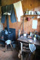 Interior of shepherd's Bothy at Highland Folk Museum. Newtonmore, Scotland.