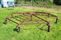 Iron hay drying rack at Highland Folk Museum. Newtonmore, Scotland.