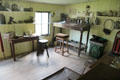 Railway waiting room at Highland Folk Museum. Newtonmore, Scotland.