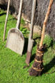 Wooden tools at Stockman's House in Scottish Township at Highland Folk Museum. Newtonmore, Scotland.