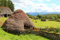 Landscape of Scottish Township at Highland Folk Museum. Newtonmore, Scotland.