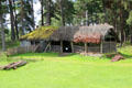 Barn in Scottish Township at Highland Folk Museum. Newtonmore, Scotland.