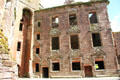 Renaissance facade of Nithsdale Lodging within Caerlaverock Castle. Caerlaverock, Scotland.