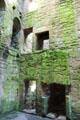Lord's hall in Nithsdale Lodging at Caerlaverock Castle. Caerlaverock, Scotland.