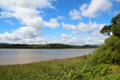 River Nith near Caerlaverock Castle. Caerlaverock, Scotland.