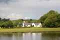House on bank of River Dee. Kirkcudbright, Scotland.