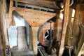Flour bagging funnel at New Abbey Corn Mill. New Abbey, Scotland.