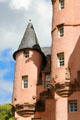 Turrets atop at Craigievar Castle. Alford, Scotland.
