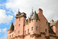 Roofline of Craigievar Castle. Alford, Scotland.